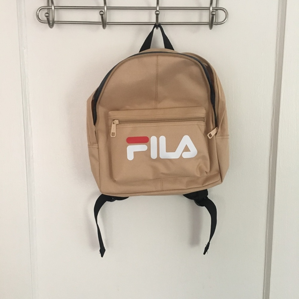 UO Tan FILA Mini Backpack